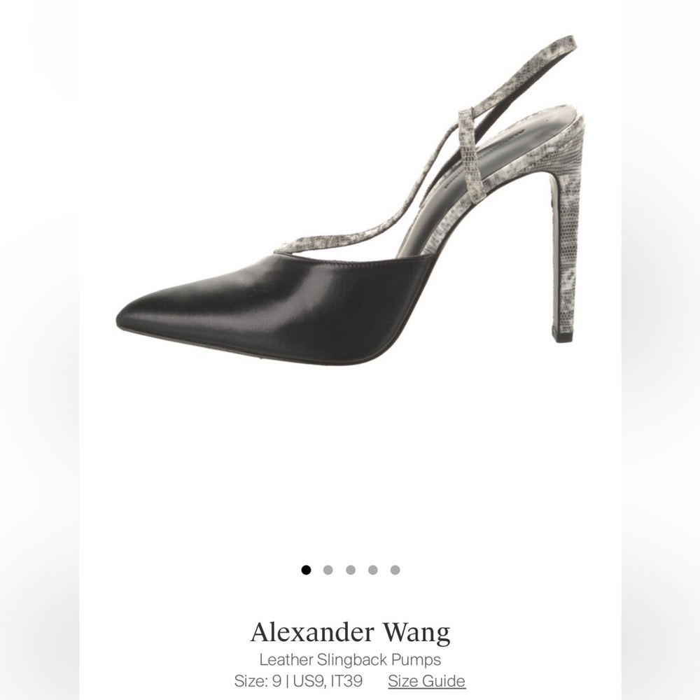 Alexander Wang Leather Slingback Pumps
